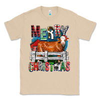 Mushroom merry christmas simmental cow Classic Tee - FaDigitalArtStudio