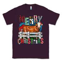 Plum merry christmas simmental cow Classic Tee - FaDigitalArtStudio