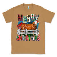 Toasted Coconut merry christmas simmental cow Classic Tee - FaDigitalArtStudio