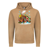 Vintage Camel christmas santa and friends train Vintage Hoodie - Zillion Design Studio