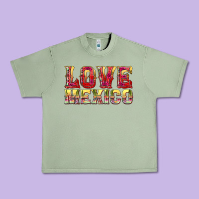 Love Mexico Urban Heavy Tee Designed By Texasbilliewilder