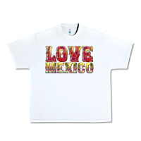 White Love Mexico Urban Heavy Tee - texasbilliewilder
