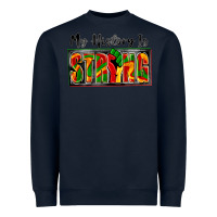 Navy my history is strong Heavyweight Sweatshirt - Zillion Design Studio