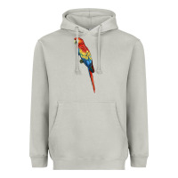 Moon Dust Scarlet Macaw Parrot Heavyweight Hoodie - LillyAllenDesigns