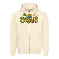 Sandshell st patricks gnomes with rainbow Zipper Hoodie - AdoDesignShop