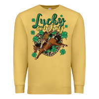 Antique Gold lucky cowboy Premium Sweatshirt - MaliasSmallBusiness