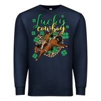 Navy lucky cowboy Premium Sweatshirt - MaliasSmallBusiness