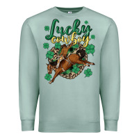 Seafoam lucky cowboy Premium Sweatshirt - MaliasSmallBusiness