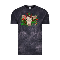 Cloud Black Christmas charolais calf Vintage Tee - RanaPortraitStore