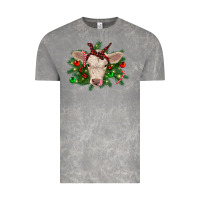 Cloud Rock Christmas charolais calf Vintage Tee - RanaPortraitStore