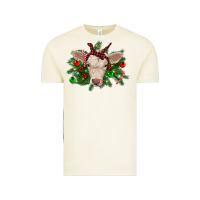 Vintage Arctic Christmas charolais calf Vintage Tee - RanaPortraitStore