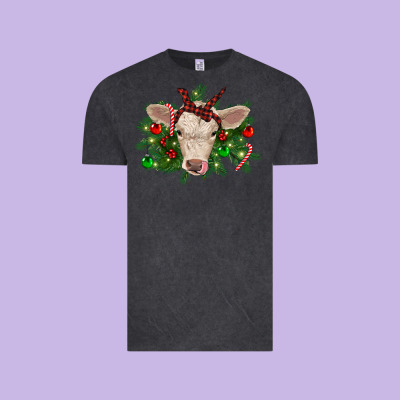 Christmas Charolais Calf Vintage Tee Designed By Ranaportraitstore