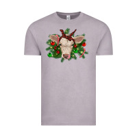 Vintage Zinc Christmas charolais calf Vintage Tee - RanaPortraitStore