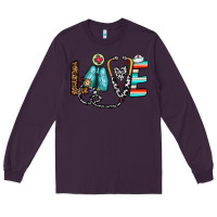 Plum love nurse Long Sleeve Tee - CowhideDigitalArt