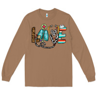 Toasted Coconut love nurse Long Sleeve Tee - CowhideDigitalArt