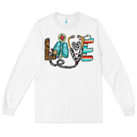 White love nurse Long Sleeve Tee - CowhideDigitalArt