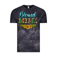 Cloud Black blessed mimi Vintage Tee - BarkalooDesign