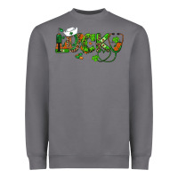 St Patricks Day Lucky Nurse Heavyweight Sweatshirt | Teevron