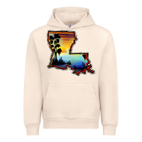 Sandshell louisiana  sunset map Urban Hoodie - BarkalooDesign