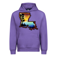 Tulip louisiana  sunset map Urban Hoodie - BarkalooDesign
