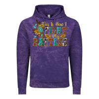 Cloud Purple this is how i fight my battles Vintage Hoodie - texasbilliewilder