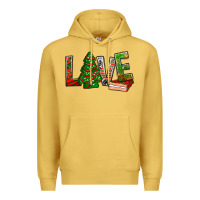 Antique Gold Love Christmas tree cake Premium Hoodie - NancyCooperArtShop