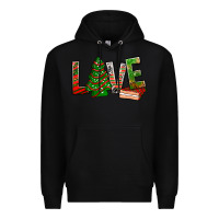 Black Love Christmas tree cake Premium Hoodie - NancyCooperArtShop