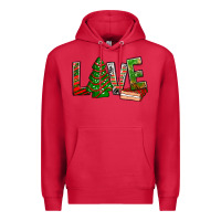 Cardinal Love Christmas tree cake Premium Hoodie - NancyCooperArtShop