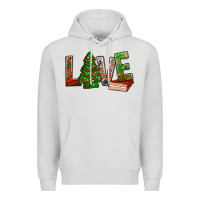Dove Grey Love Christmas tree cake Premium Hoodie - NancyCooperArtShop