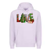 Lilac Love Christmas tree cake Premium Hoodie - NancyCooperArtShop