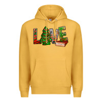 Mustard Love Christmas tree cake Premium Hoodie - NancyCooperArtShop