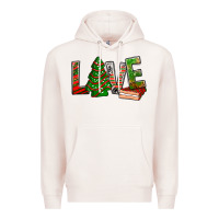 Pale Pink Love Christmas tree cake Premium Hoodie - NancyCooperArtShop