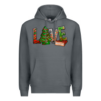 Rock Love Christmas tree cake Premium Hoodie - NancyCooperArtShop