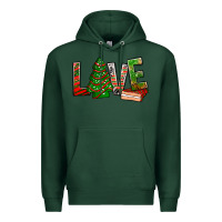 Sports Green Love Christmas tree cake Premium Hoodie - NancyCooperArtShop