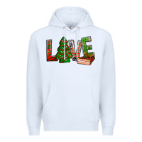 White Love Christmas tree cake Premium Hoodie - NancyCooperArtShop