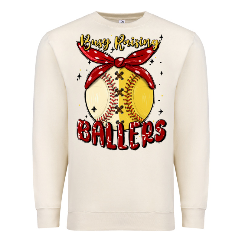 Busy Raising Ballers Malia Premium Sweatshirt by MaliasSmallBusiness | Teevron