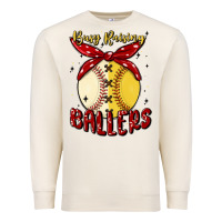 Sandshell busy raising ballers malia Premium Sweatshirt - MaliasSmallBusiness