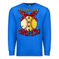 True Royal busy raising ballers malia Premium Sweatshirt - MaliasSmallBusiness