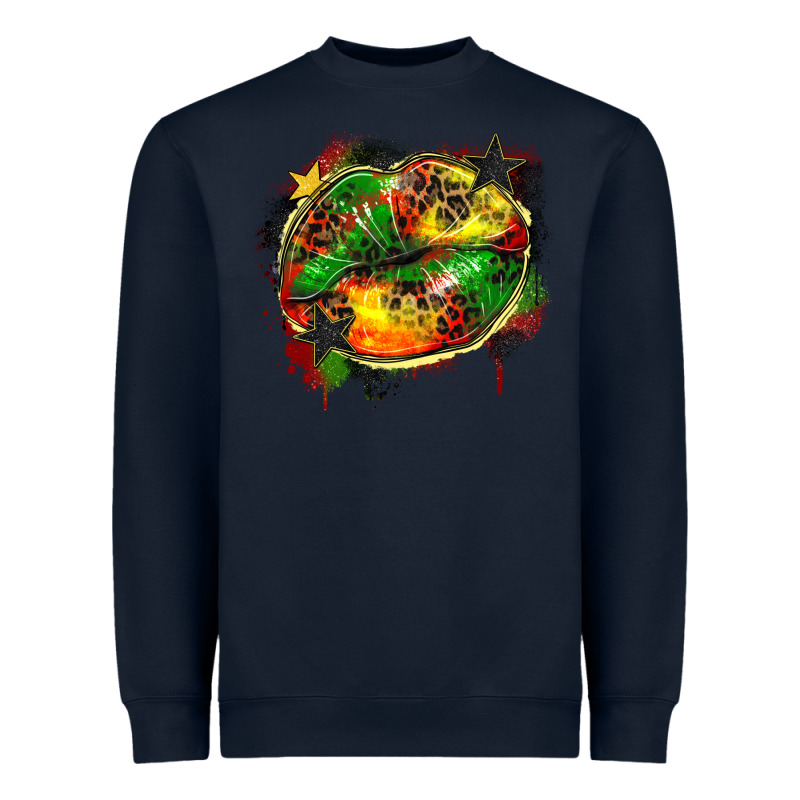 Juneteenth Lips Heavyweight Sweatshirt by Zillion Design Studio | Teevron