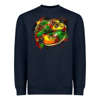 Navy juneteenth lips Heavyweight Sweatshirt - Zillion Design Studio