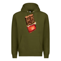 Army Green chocolate Premium Hoodie - AdoDesignShop
