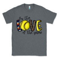 Charcoal Heather for the love of the game softball Classic Tee - CowhideDigitalArt
