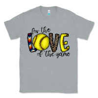 Heather Grey for the love of the game softball Classic Tee - CowhideDigitalArt