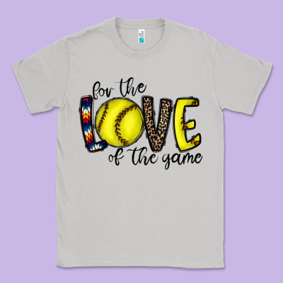 For The Love Of The Game Softball Classic Tee Designed By Cowhidedigitalart