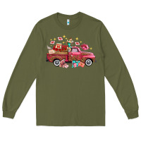 Army Green valentine's day truck photography love side view Long Sleeve Tee - FaDigitalArtStudio