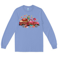 Colony Blue valentine's day truck photography love side view Long Sleeve Tee - FaDigitalArtStudio