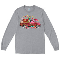Heather Grey valentine's day truck photography love side view Long Sleeve Tee - FaDigitalArtStudio
