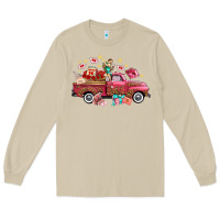 Mushroom valentine's day truck photography love side view Long Sleeve Tee - FaDigitalArtStudio
