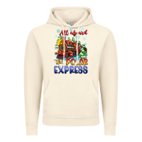Vintage Artic all aboard the polar express Vintage Hoodie - Zillion Design Studio