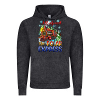 Vintage Black all aboard the polar express Vintage Hoodie - Zillion Design Studio